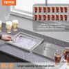 VEVOR Drop in Ice Chest, 14"L x 12"W x 18"H Stainless Steel Ice Cooler, Commercial Ice Bin with Cover, 40 qt Outdoor Kitchen Ice Bar