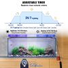 VEVOR Aquarium Light, 36W Full Spectrum Fish Tank Light with 24/7 Natural Mode, Adjustable Timer & 5-Level Brightness