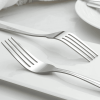 Bestdin 24 Pieces Forks Set, 8.2" Stainless Steel Dinner Forks Silverware, Pattern Design Mirror Polished Table Forks, Dishwasher Safe