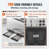 VEVOR Retro Stainless Steel Toaster, 4 Slice, 1625W 1.5'' Extra Wide Slots Toaster with Removable Crumb Tray 6 Browning Level