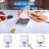 Digital Kitchen Scale, 1kg x 0.01g Gram Scale, Cooking Food Scale with LCD Display, Small Pocket Scale with 2 Trays for Baking, Jewelry, Herbs