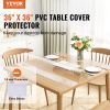 VEVOR Clear Table Cover Protector, 36"x36"/916 x 916 mm Table Cover, 1.5 mm Thick PVC Plastic Tablecloth