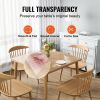 VEVOR Clear Table Cover Protector, 36"x36"/916 x 916 mm Table Cover, 1.5 mm Thick PVC Plastic Tablecloth