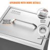 VEVOR Drop in Ice Chest, 14"L x 12"W x 18"H Stainless Steel Ice Cooler, Commercial Ice Bin with Cover, 40 qt Outdoor Kitchen Ice Bar