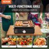 VEVOR Commercial Griddle, 16.9" Heavy Duty Manual Flat Top Griddle, Countertop Gas Grill with Non-Stick Cooking Plate, Steel LPG Gas Griddle