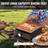 VEVOR Commercial Griddle, 16.9" Heavy Duty Manual Flat Top Griddle, Countertop Gas Grill with Non-Stick Cooking Plate, Steel LPG Gas Griddle